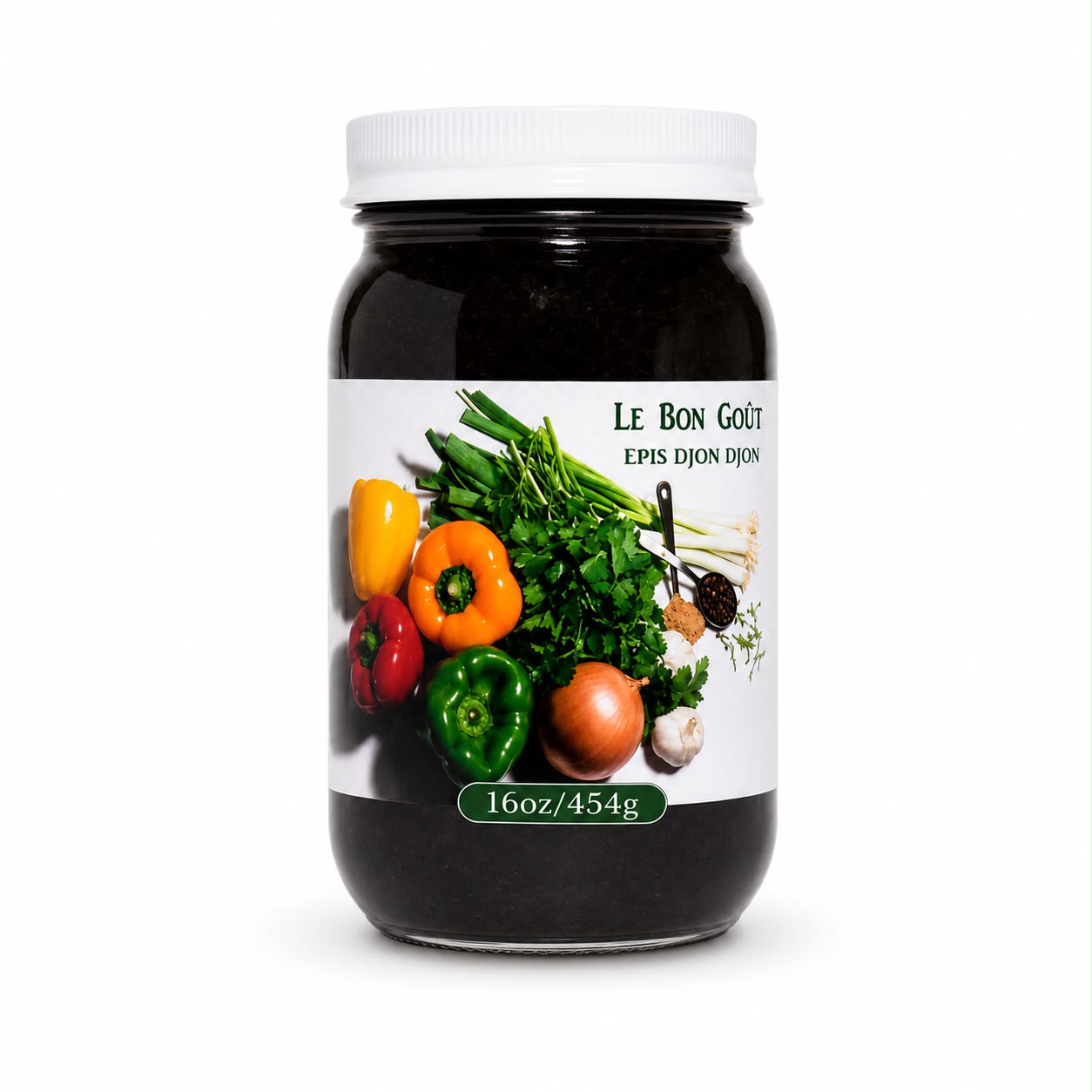 LE BON GOÛT ÉPIS DJON DJON | HAITIAN BLACK MUSHROOM COOKING BASE FOR DIRI DJON DJON | LOW SODIUM, GLUTEN-FREE, VEGETARIAN-FRIENDLY