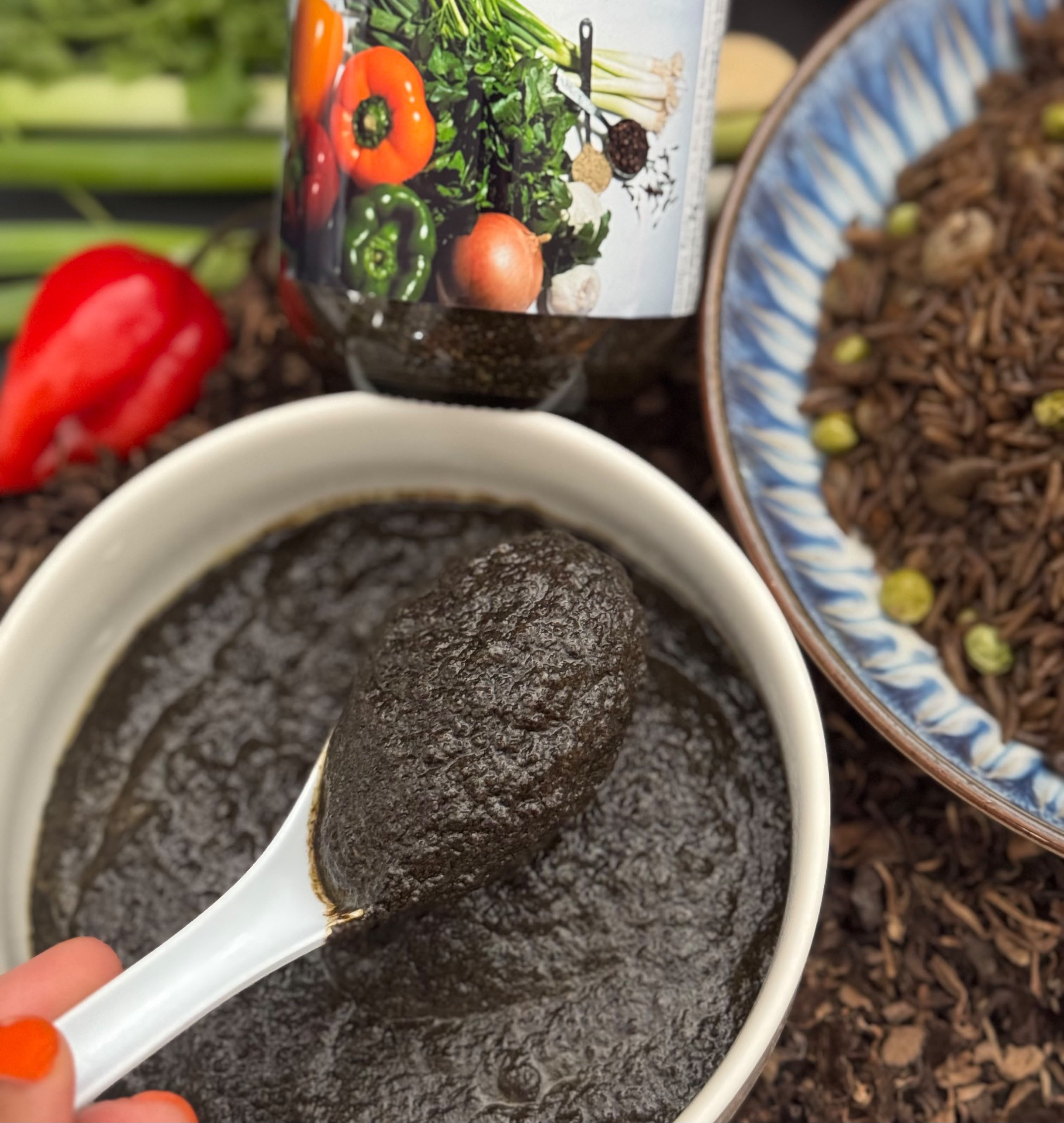 LE BON GOÛT ÉPIS DJON DJON | HAITIAN BLACK MUSHROOM COOKING BASE FOR DIRI DJON DJON | LOW SODIUM, GLUTEN-FREE, VEGETARIAN-FRIENDLY