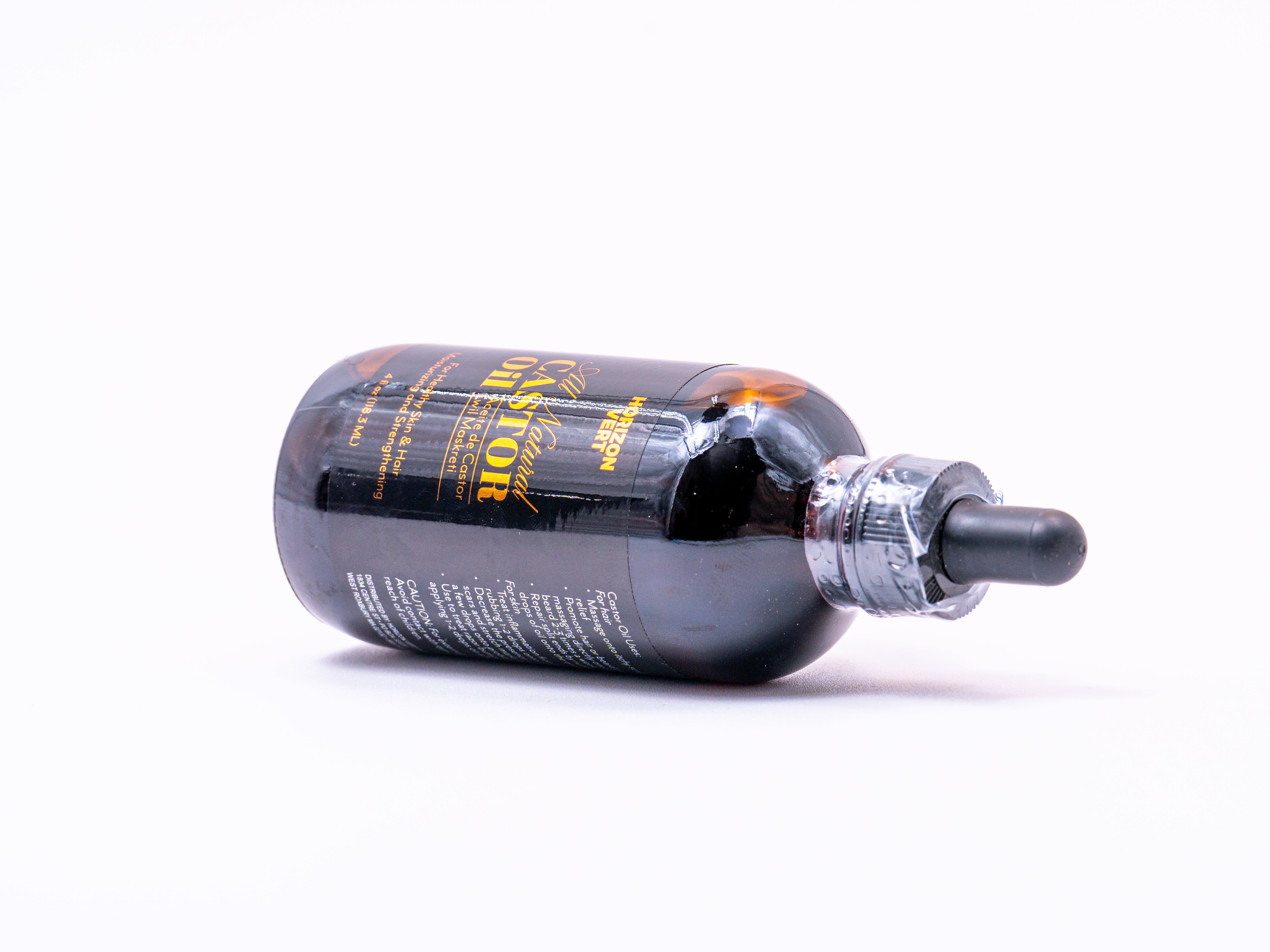 Top of Horizon Vert Castor Oil Bottle