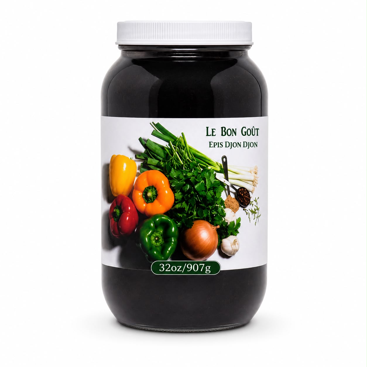 LE BON GOÛT ÉPIS DJON DJON | HAITIAN BLACK MUSHROOM COOKING BASE FOR DIRI DJON DJON | LOW SODIUM, GLUTEN-FREE, VEGETARIAN-FRIENDLY
